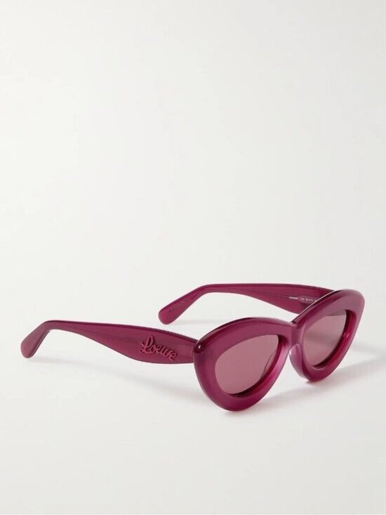 NEW Loewe Sunglasses Cat-eye 40096I Curvy 100% Authentic Purple main image 12